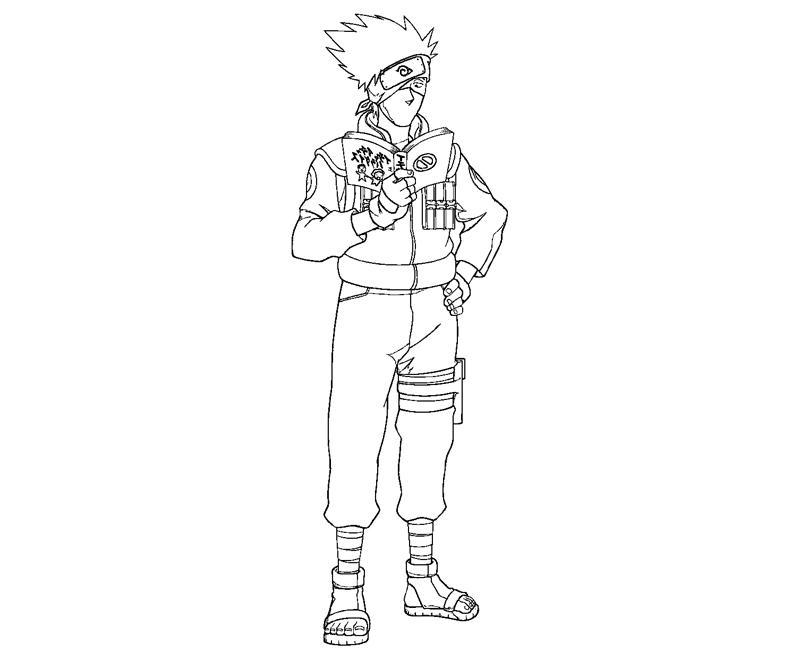 Kakashi hatake coloring crafty teenager