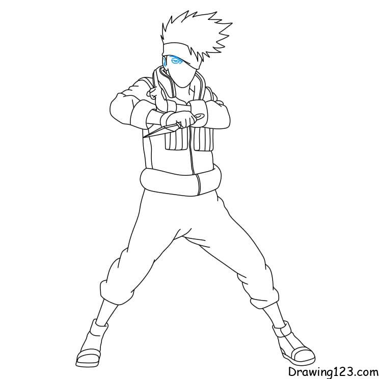 Kakashi hatake drawing tutorial