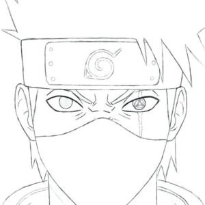 Kakashi coloring pages printable for free download