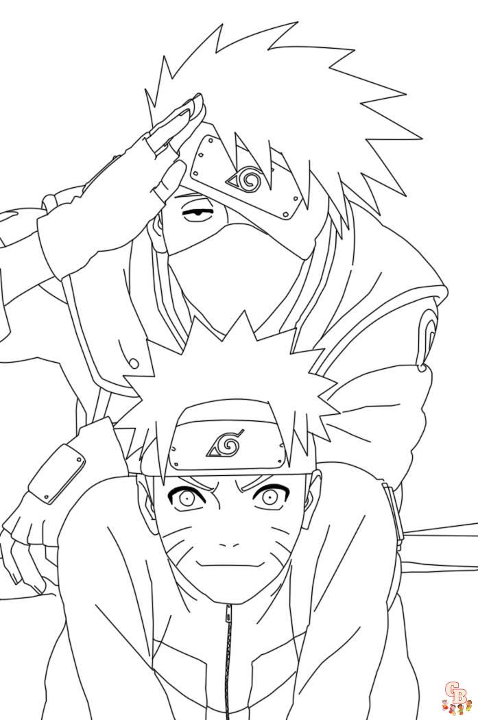 Free naruto coloring pages for kids and adults