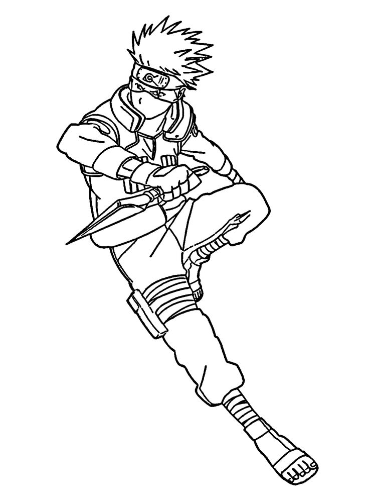 Kakashi hatake coloring pages