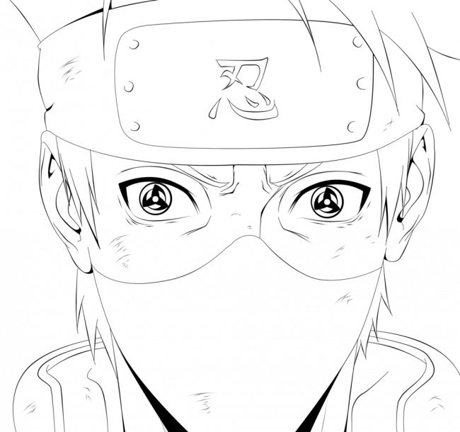 Download hd naruto kakashi coloring page