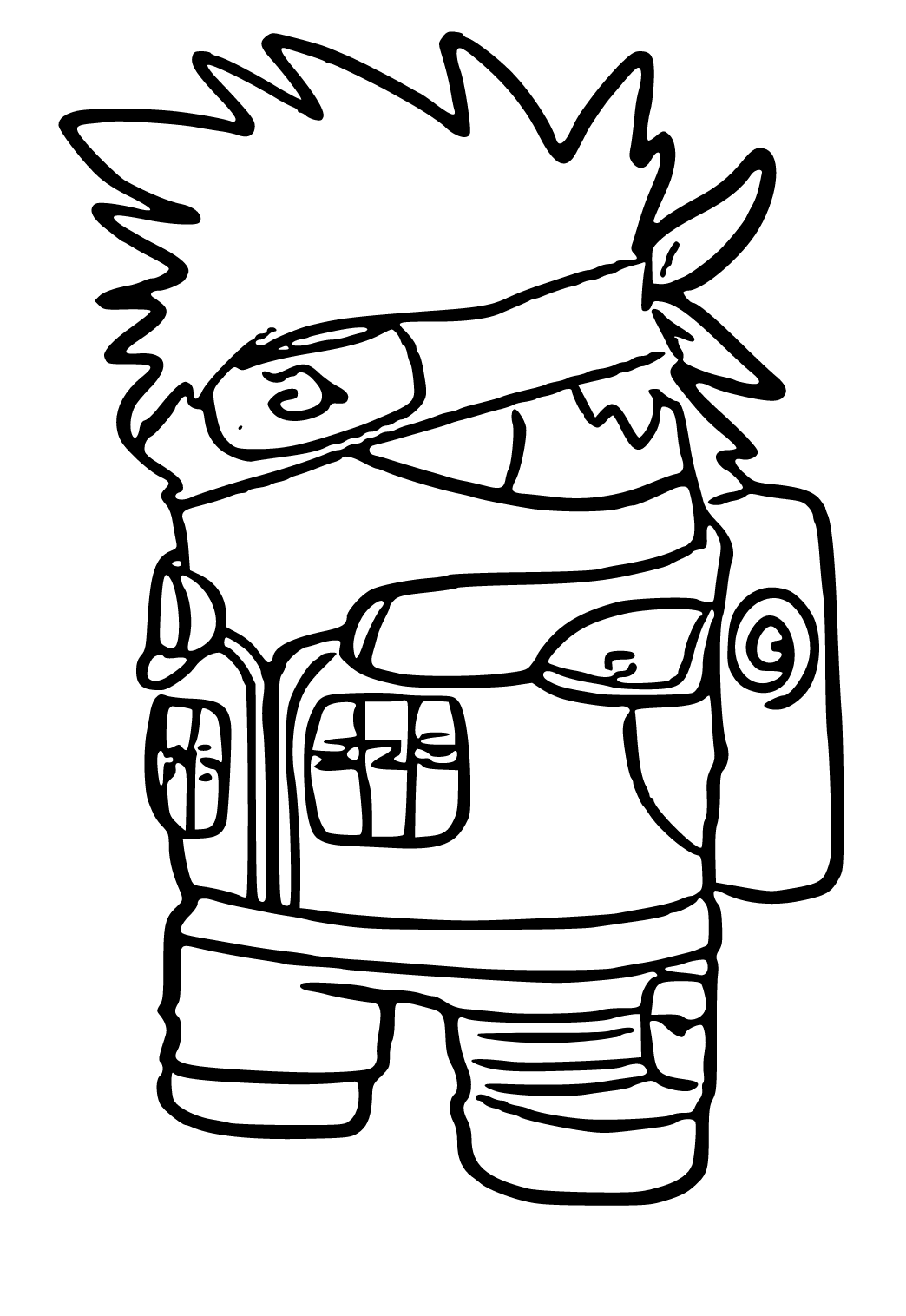 Kakashi hatake coloring pages