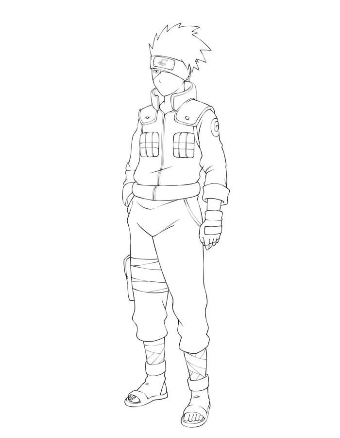 Kakashi coloring pages free personalizable coloring pages