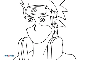 Free printable kakashi hatake coloring pages for kids