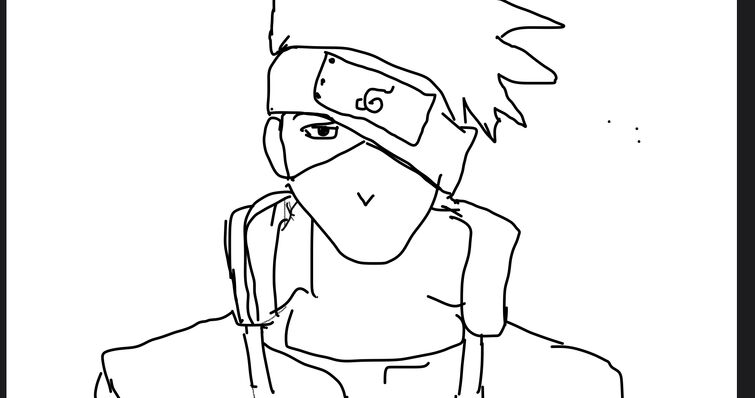 Hey who like kakashi hatake if u do here my drawing and plz dont fun of it