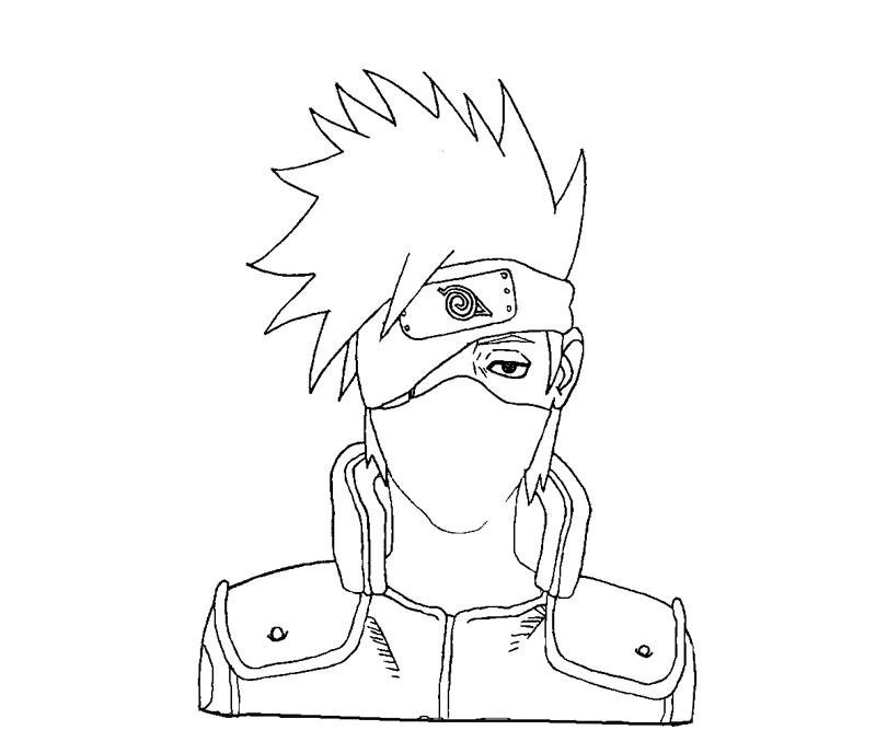 Kakashi hatake coloring crafty teenager