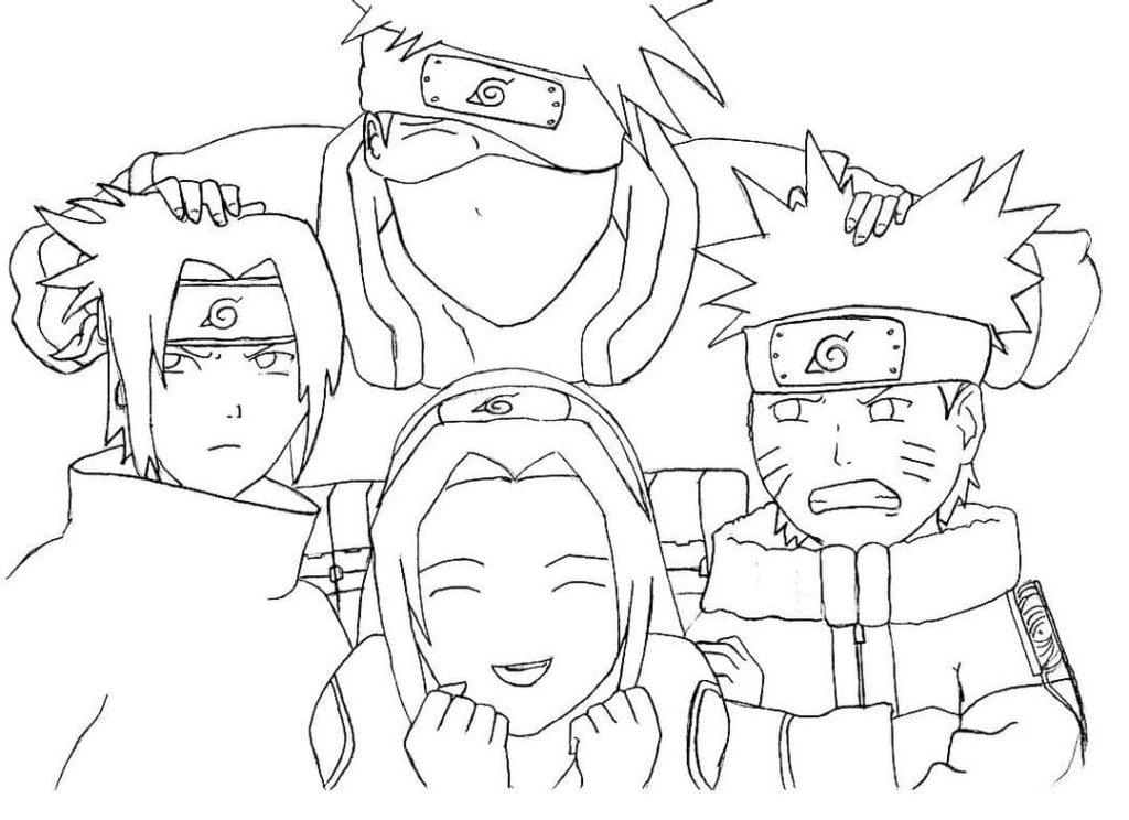 Kakashi hatake coloring pages â printable coloring pages