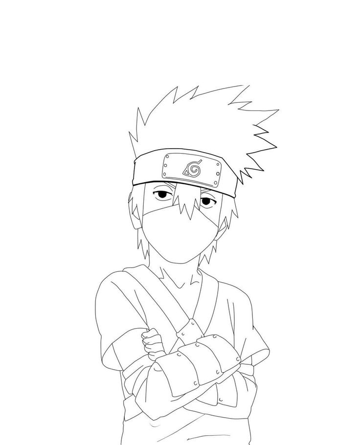 Cool kakashi coloring pages pdf to print