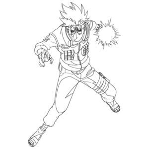 Kakashi coloring pages printable for free download