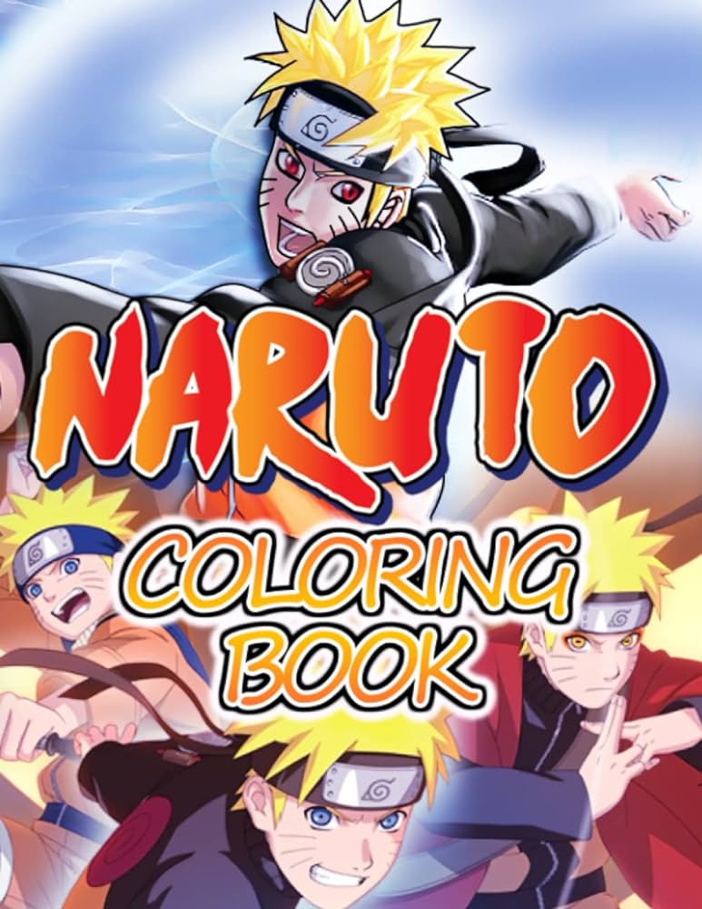 Nãrutãµ coloring book new edition coloring pages filled with characters kakashi itachi sasuke sakura nãrutãµ the colouring books for kids adults teens and fans paperback castro kãvim books