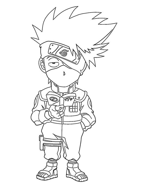 Kakashi hatake coloring page