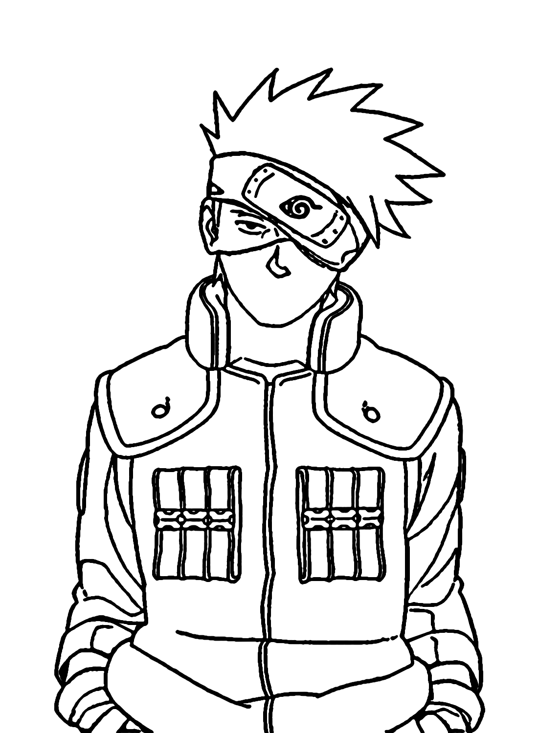 Kakashi hatake coloring pages