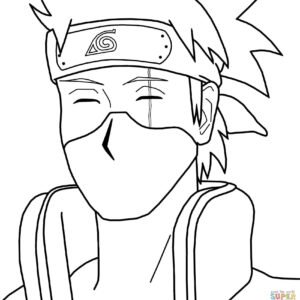 Kakashi coloring pages printable for free download