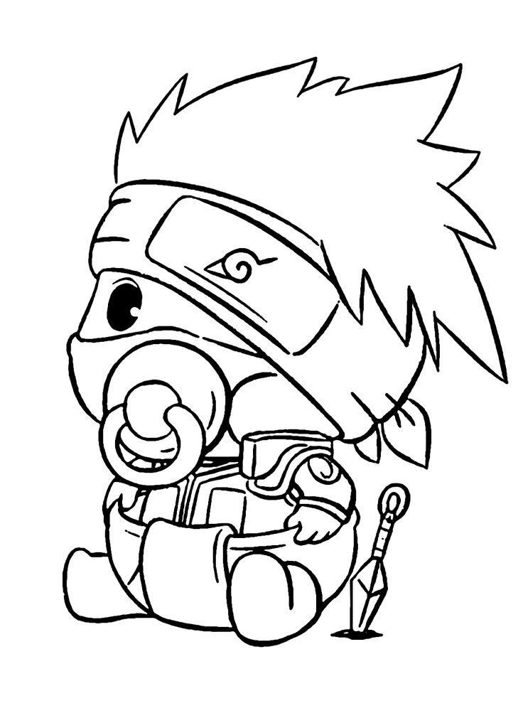 Kakashi hatake coloring pages