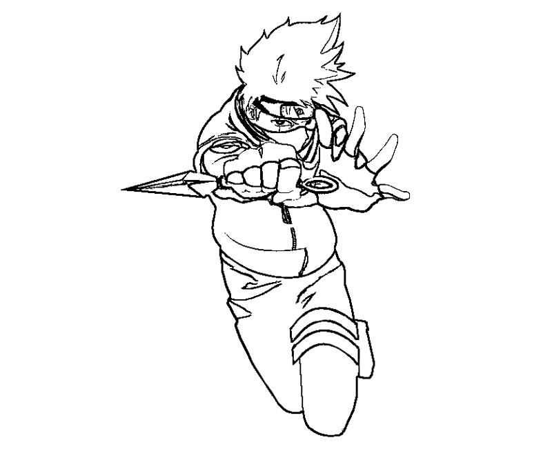 Kakashi hatake coloring crafty teenager