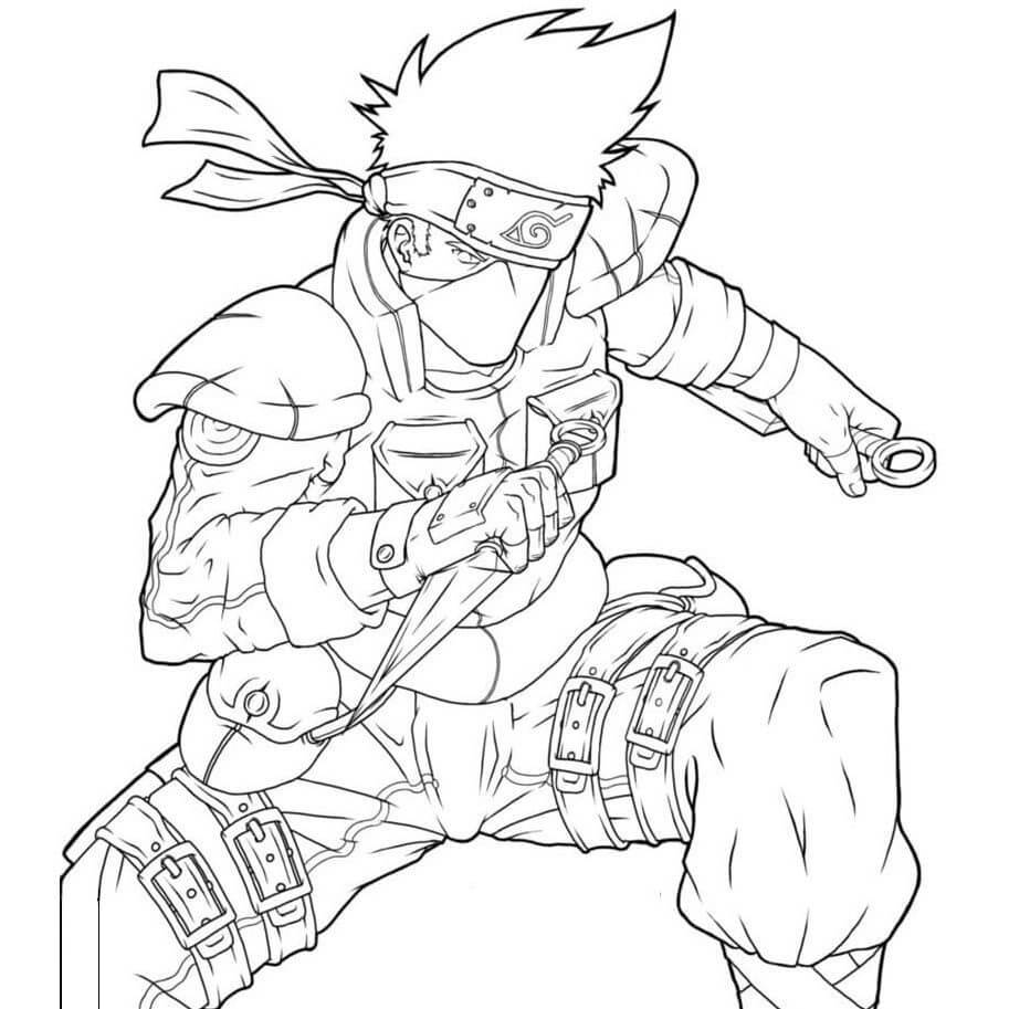 Kakashi hatake coloring pages