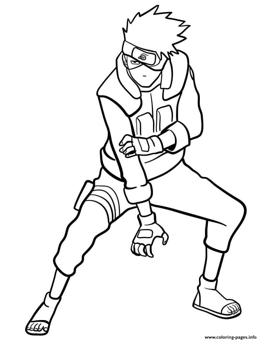 Kakashi hatake coloring page printable