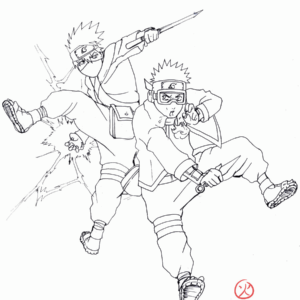 Kakashi coloring pages printable for free download