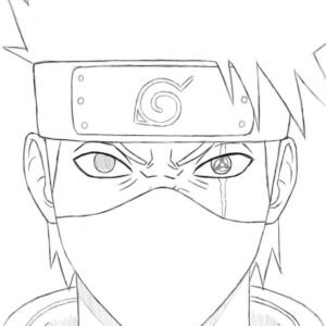 Kakashi coloring pages printable for free download