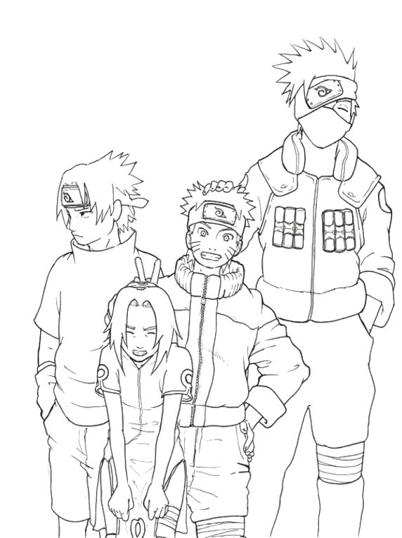 Image result for naruto kakashi coloring page naruto drawings anime lineart naruto drawings easy