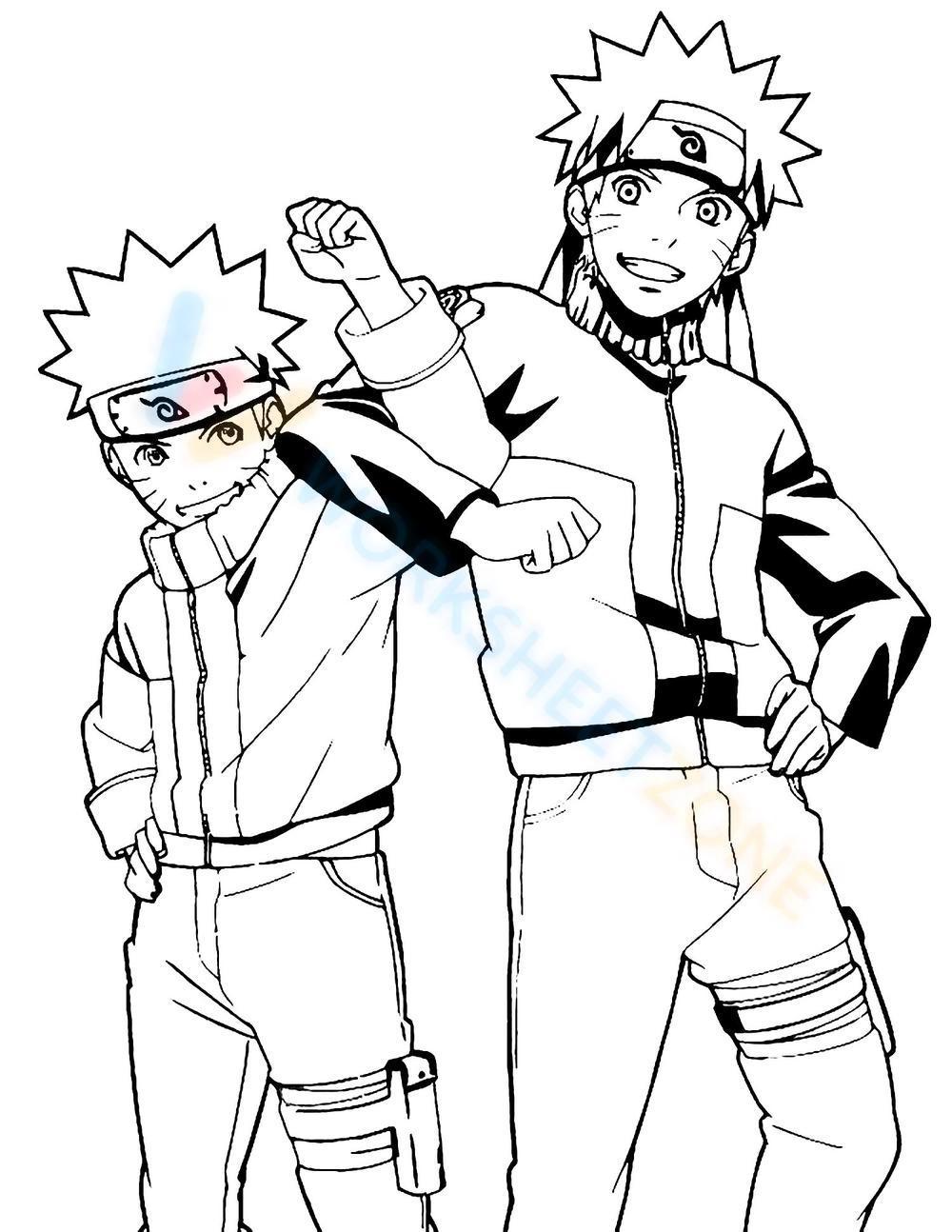 Grade naruto coloring pages worksheets