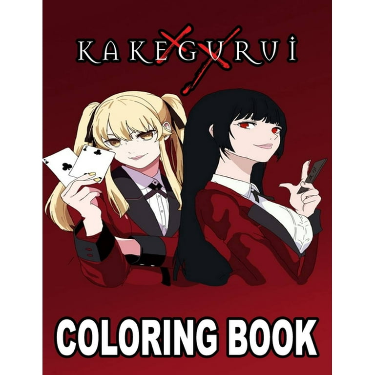 Kakegurui coloring book the best colouring with high quality illustrations for adults and kids enjoy coloring kakegurui as you want paperback