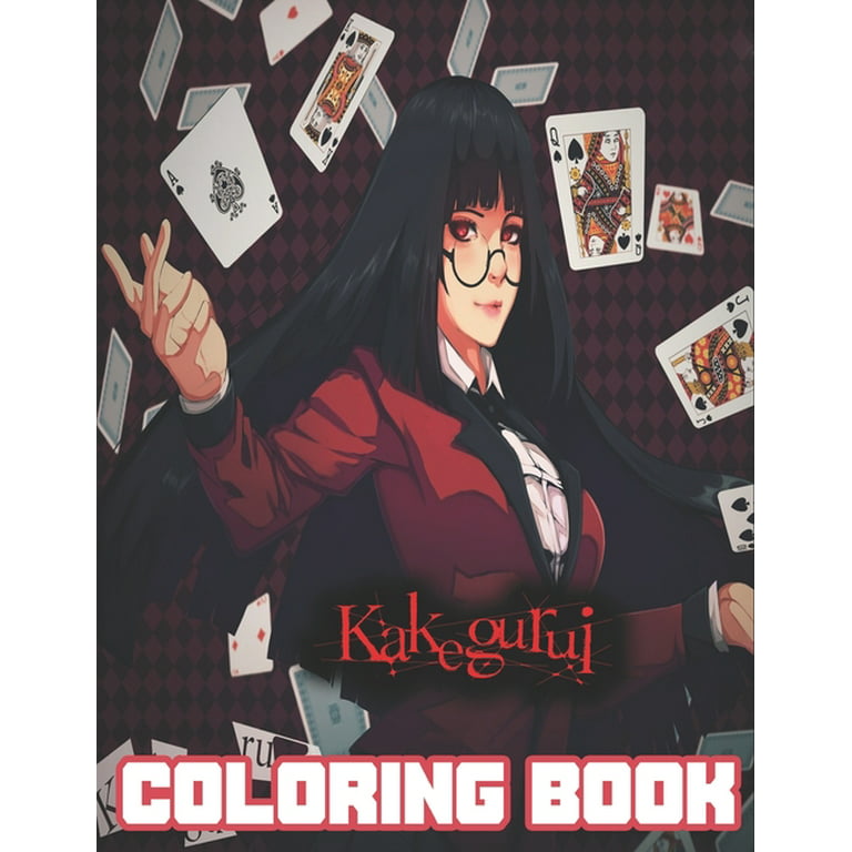 Kakegurui coloring book great gifts for those who love kakegurui series an effective way for relaxation and stress relief paperback