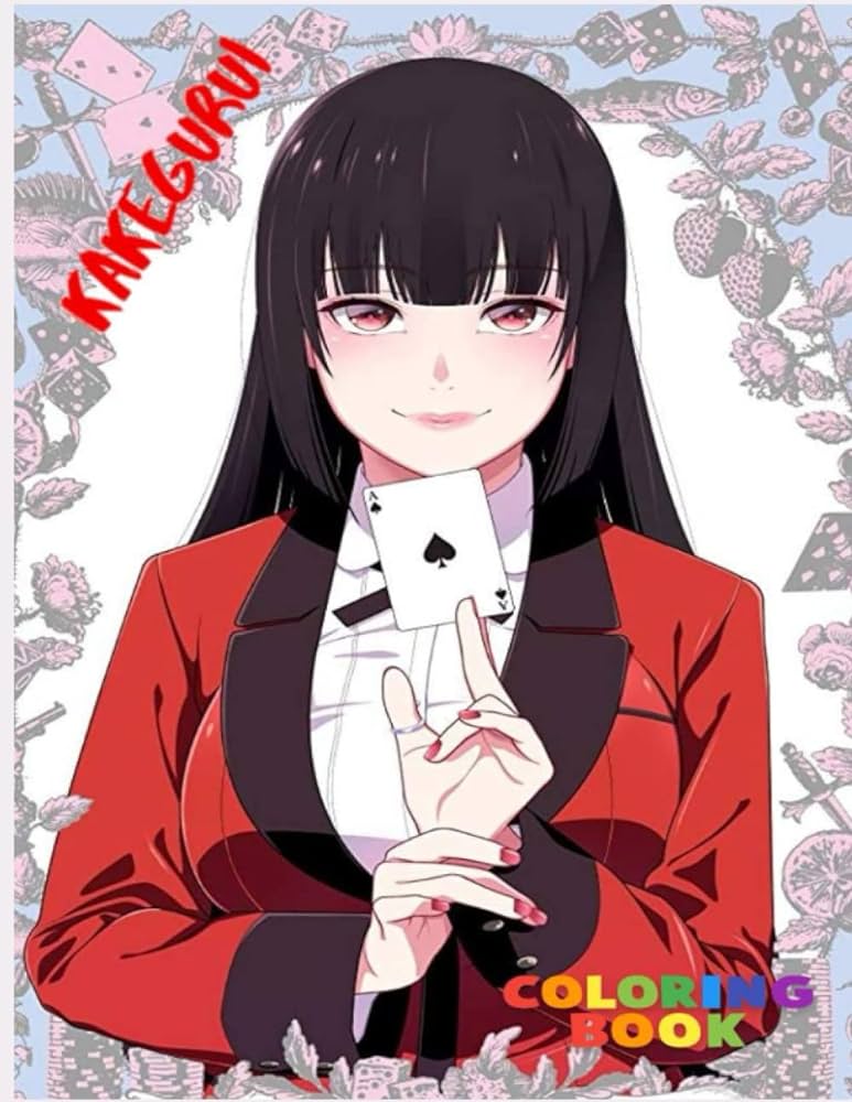 Kakegurui loring book a stunning loring book including lots of kakegurui illustrations for relaxing trevino mark foreign language books