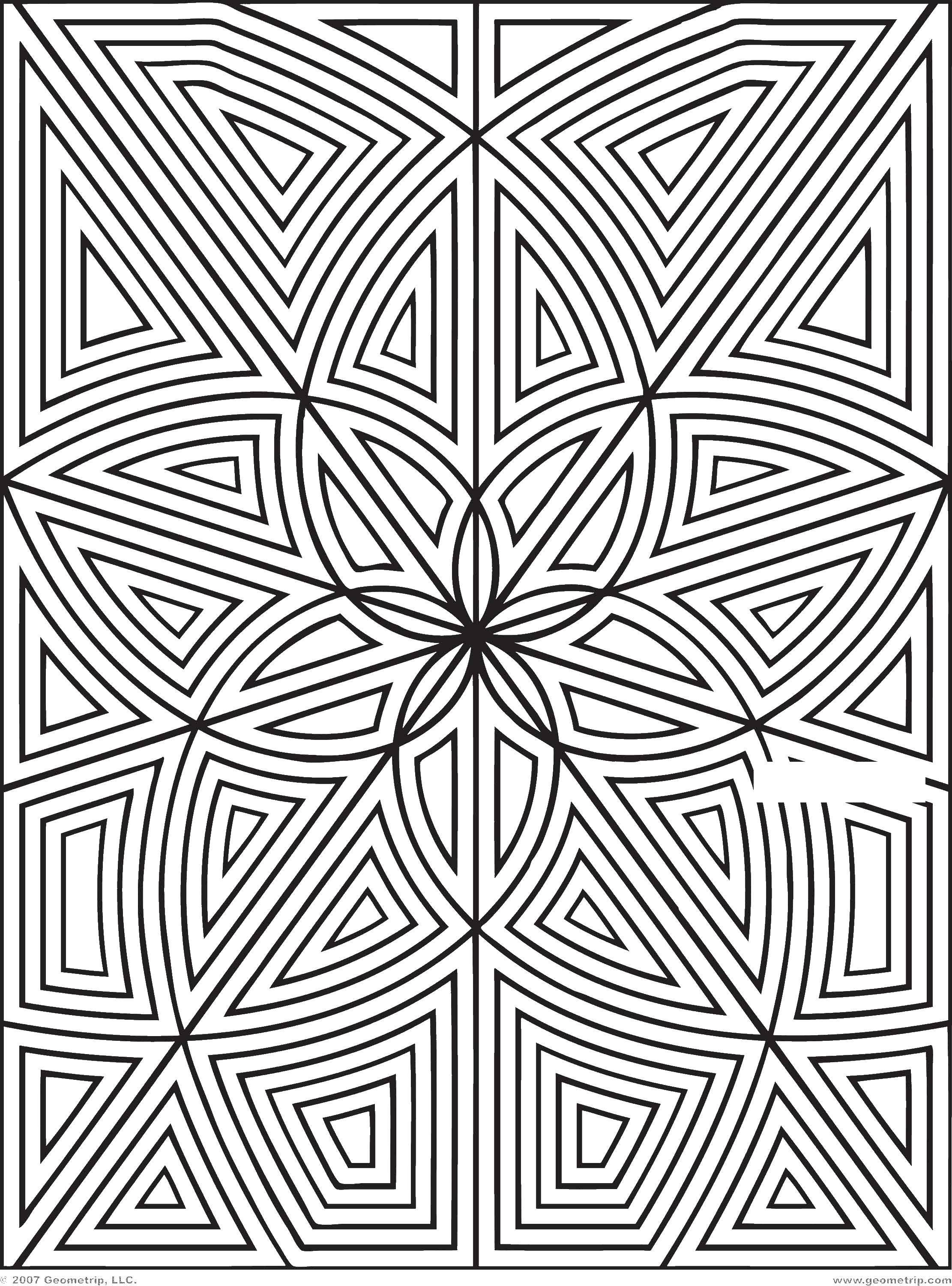 Online coloring pages coloring kaleidoscope coloring