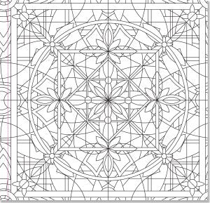 Kaleidoscope coloring book â peace by piece co