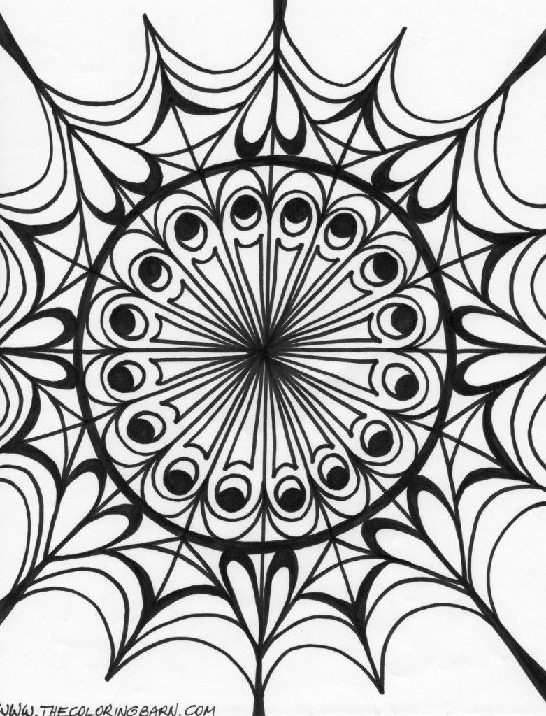 Kaleidoscope coloring pages â free printable sheets