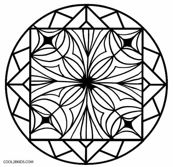 Printable kaleidoscope coloring pages for kids coolbkids coloring pages coloring pages for kids free coloring pages