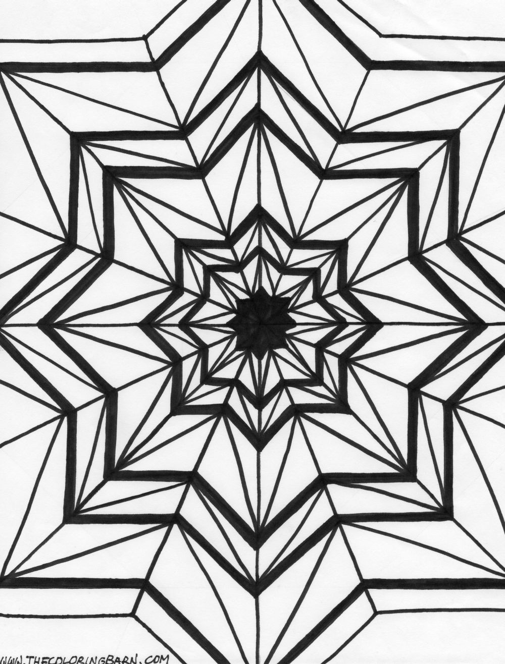 Kaleidoscope coloring pages â free printable sheets