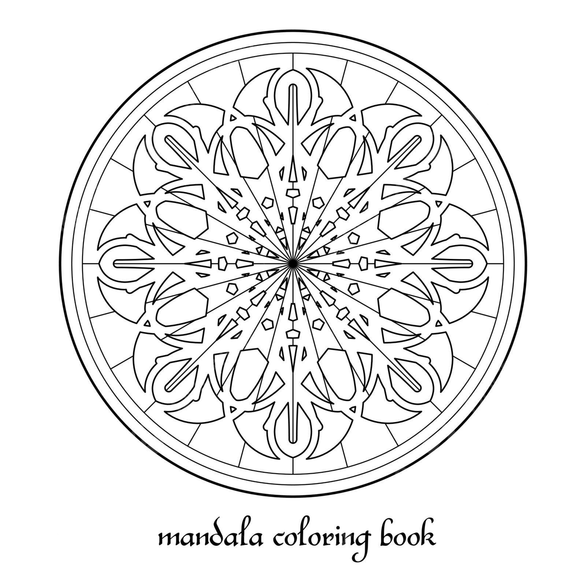 Mandala adult coloring book vector circular ornament kaleidoscope sacred coloring vector kaleidoscope sacred coloring png and vector with transparent background for free download