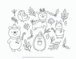 December coloring worksheet