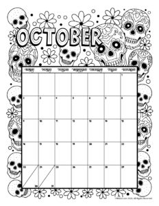 Printable coloring calendar for and woo jr kids activities childrens publishing