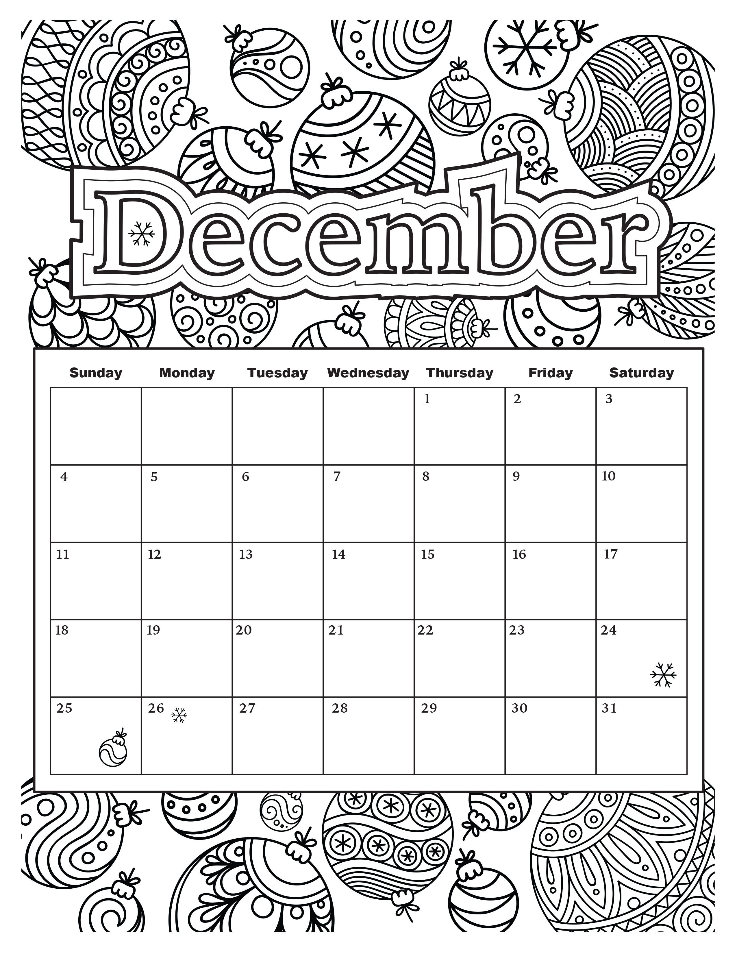 Coloring calendars