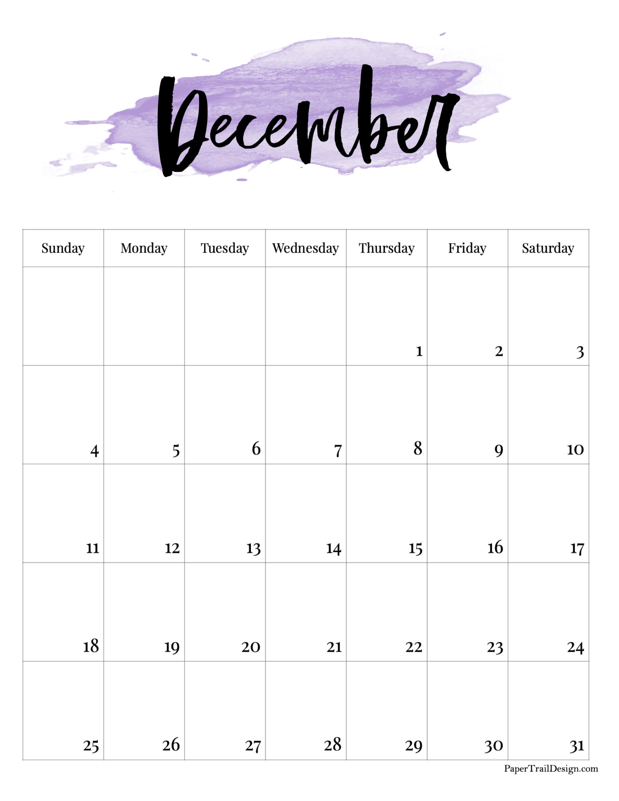 Printable calendar