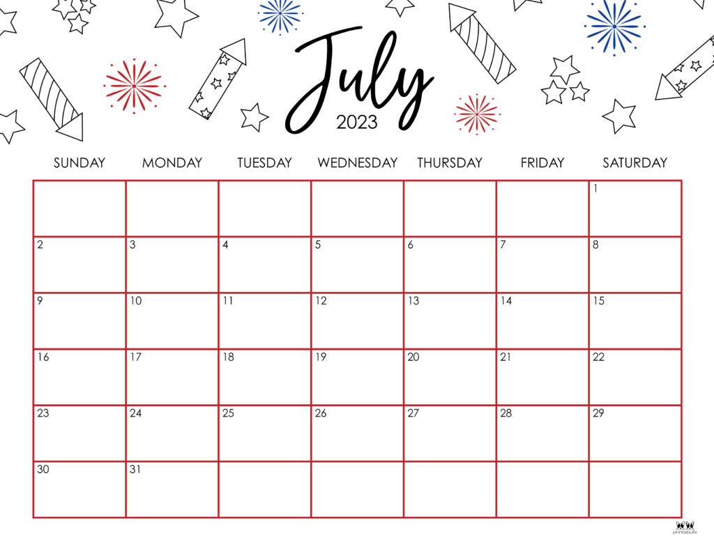 July calendars