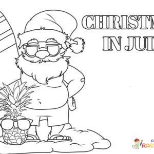 Christmas in july coloring pages printable for free download