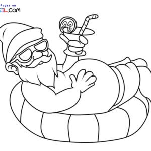 Christmas in july coloring pages printable for free download