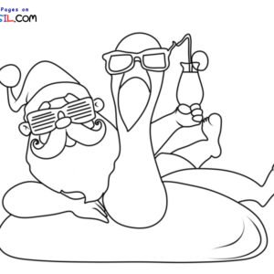 Christmas in july coloring pages printable for free download