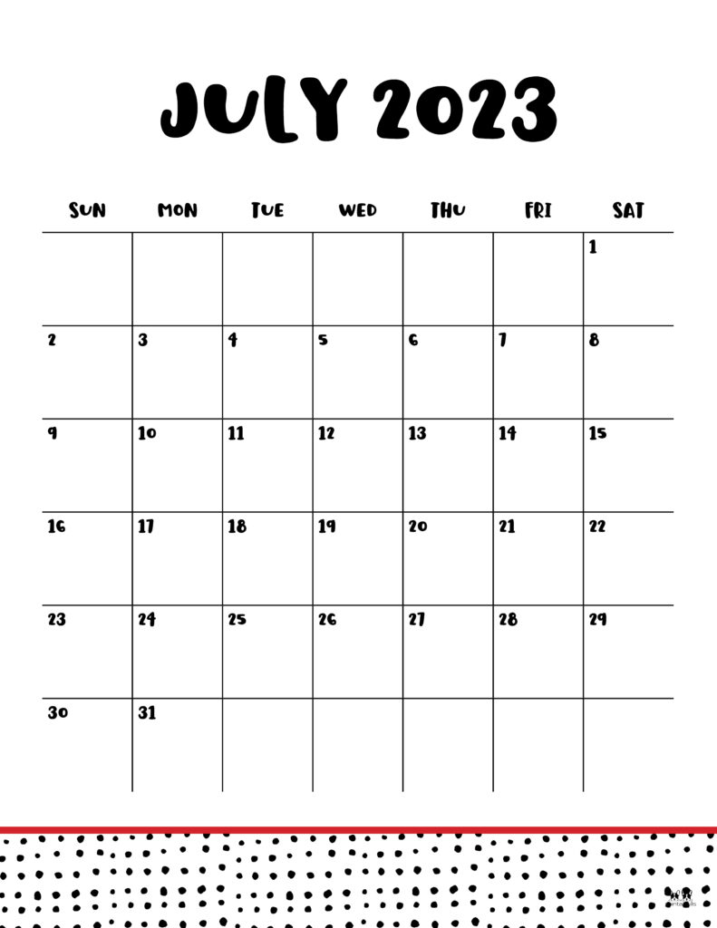 July calendars