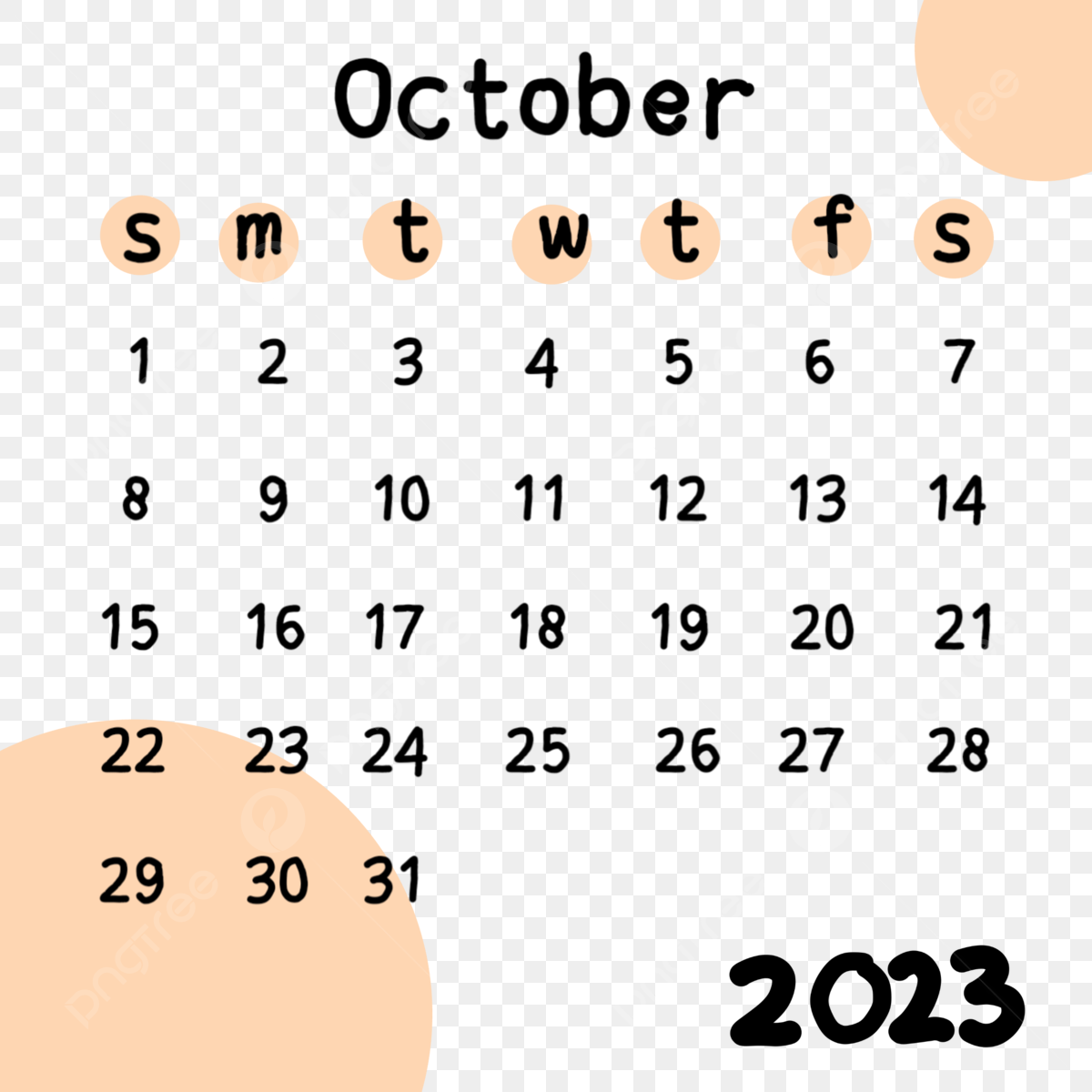October calendar png transparent calendar october with pastel color background calendar october png image for free download