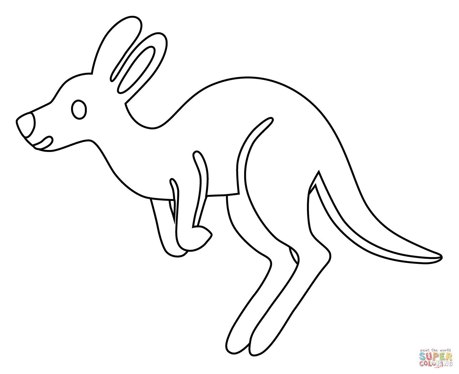 Kangaroo emoji coloring page free printable coloring pages