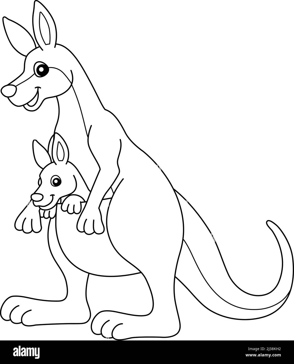 Kangaroo outline black and white stock photos images