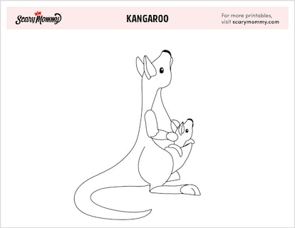 Kangaroo coloring pages to keep your lil joey from bouncing off the walls