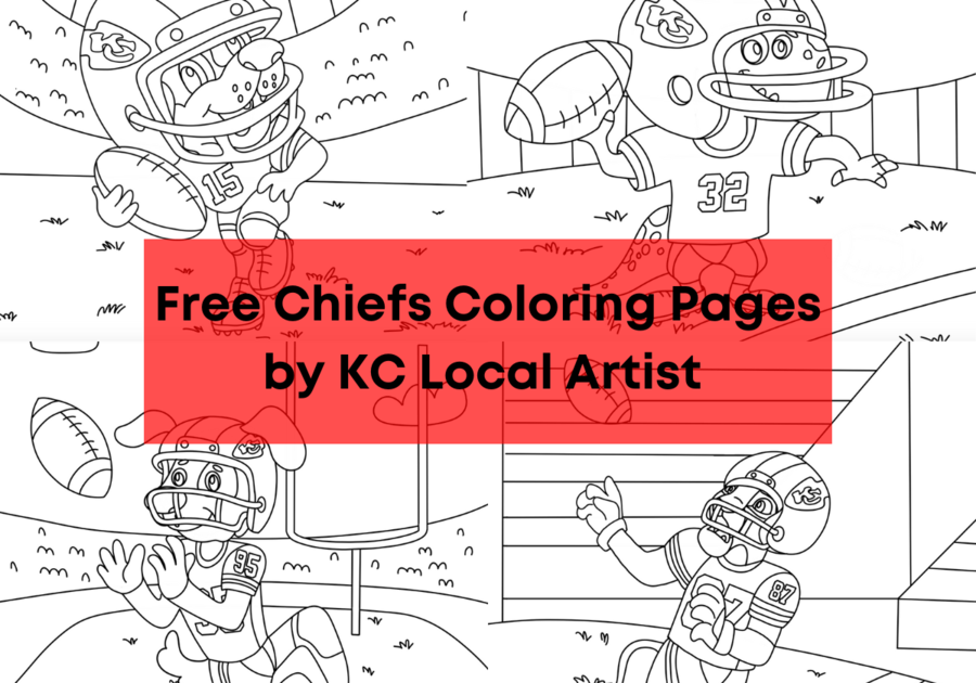 Distract the kids after kickoff ð free chiefs themed coloring pages macaroni kid kansas city