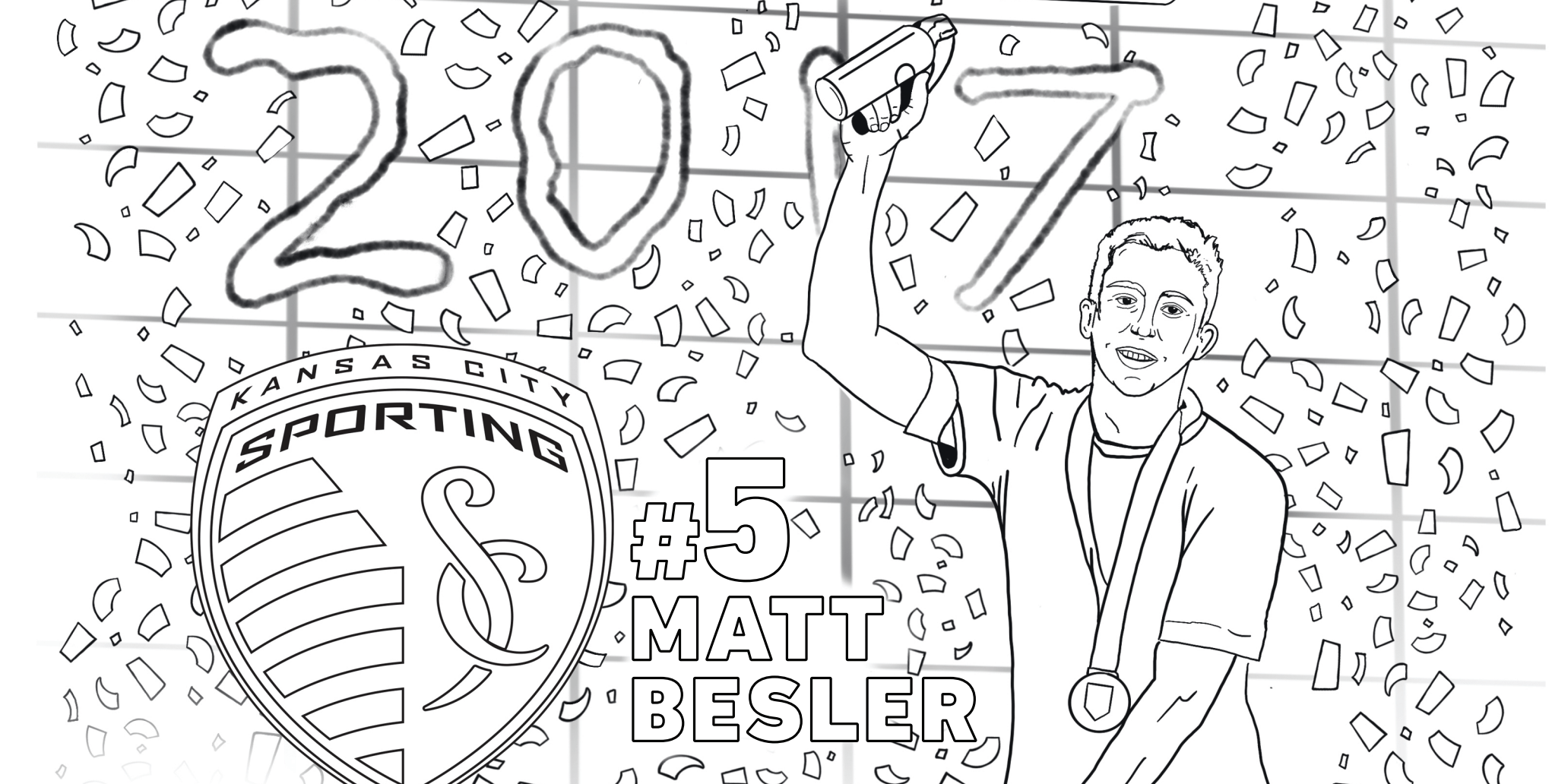 Sporting kc coloring pages alan pulido gerso felipe gutierrez and matt besler sporting kansas city